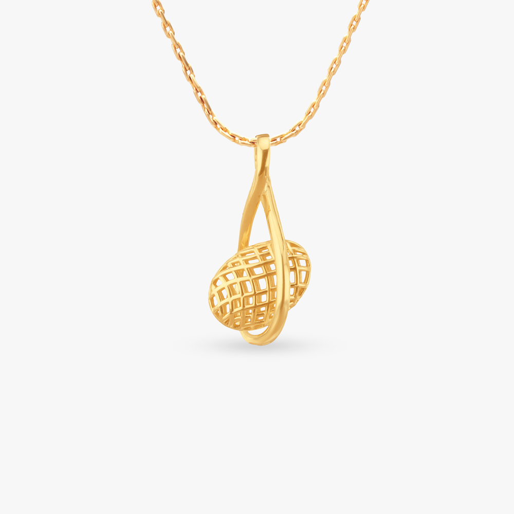 Gilded Loop Gold Pendant,,hi-res image number null