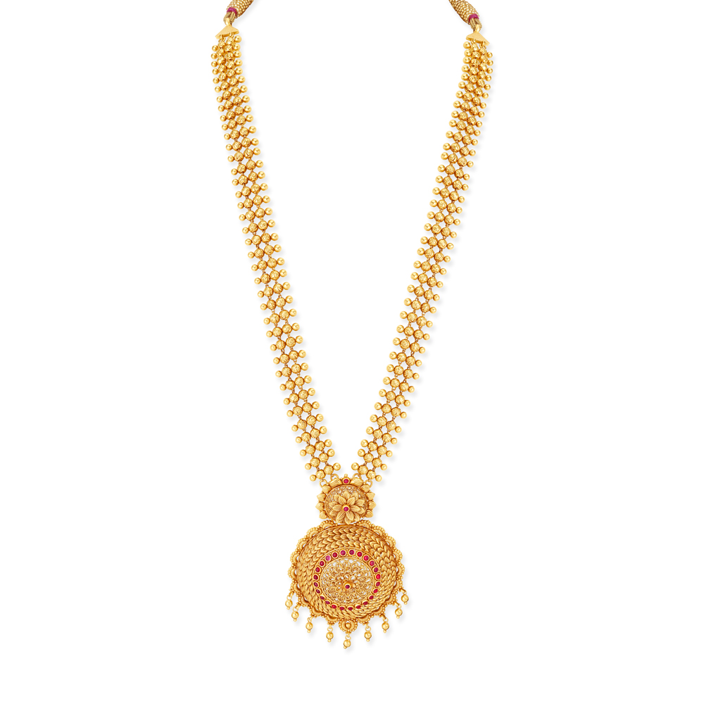 Majestic Gold Gheroo Necklace