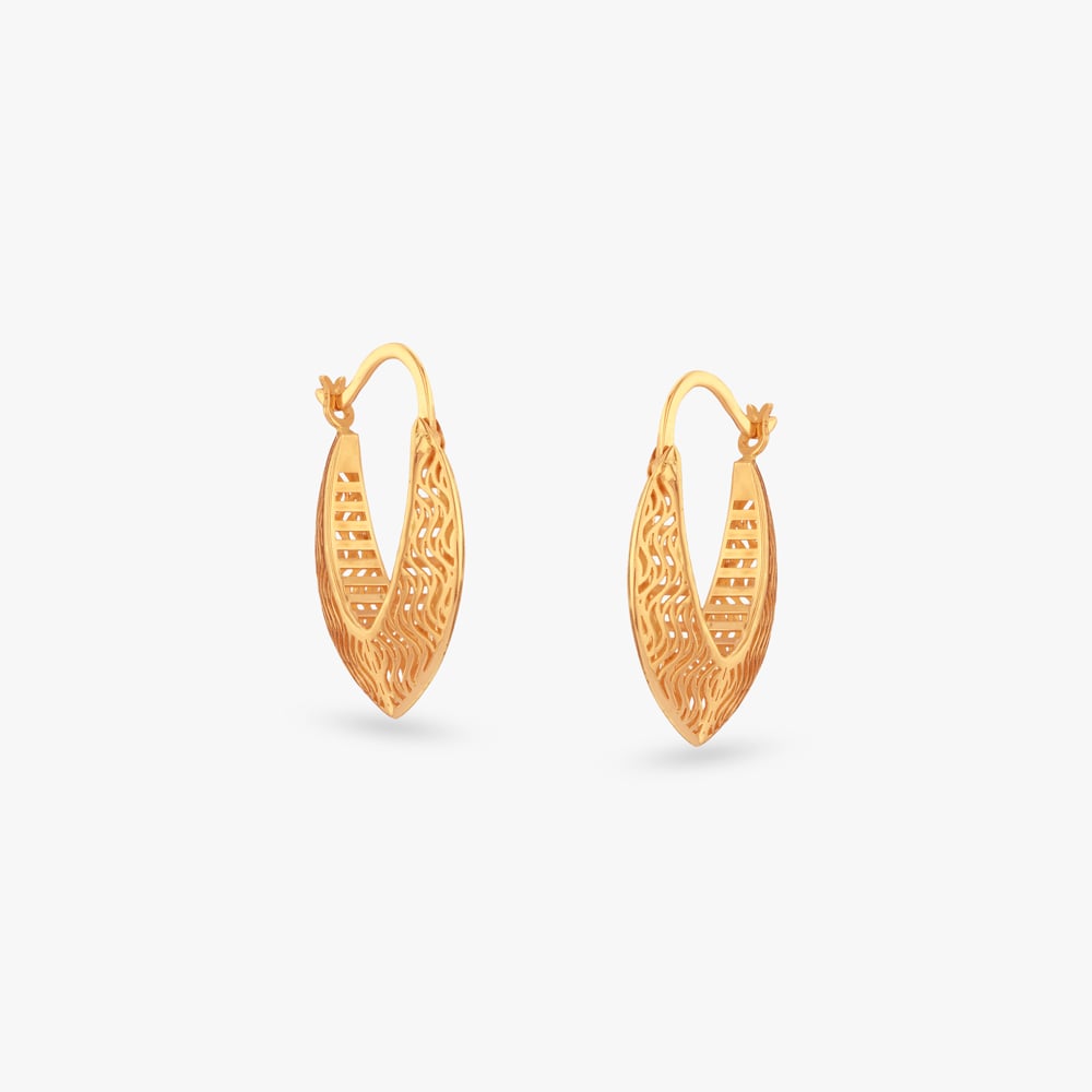 

Auric Flow Gold Hoop Earrings