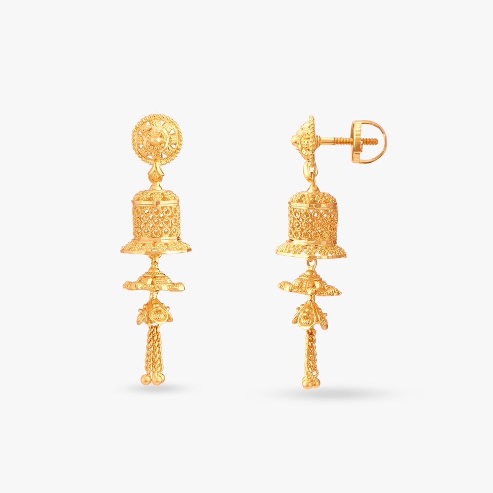 Opulent Traditional Jhumkas,,hi-res image number null