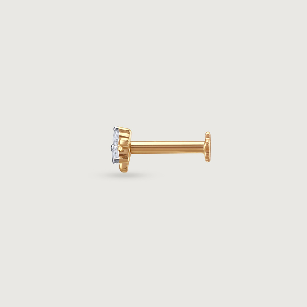 Twinkle Bloom Diamond Nose Pin,,hi-res image number null