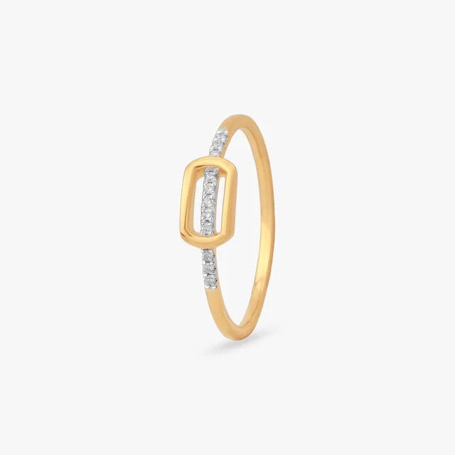 Linear Frame Diamond Ring,,hi-res image number null