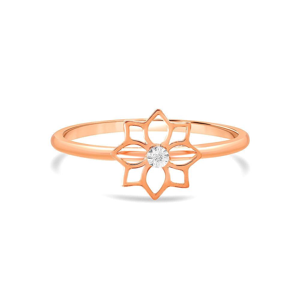 14KT Yellow Gold Blooming Elegance Finger Ring,,hi-res image number null