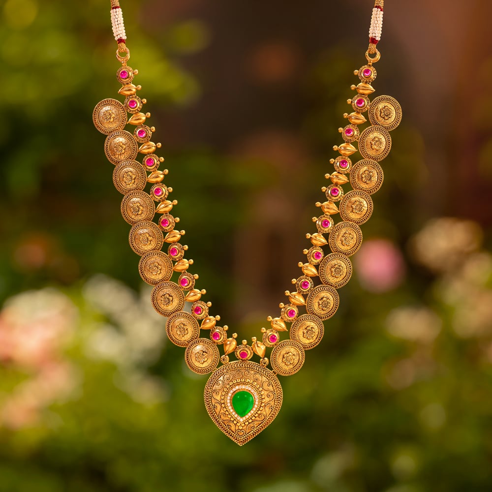 Grand Heritage Gold Temple Necklace Set,,hi-res image number null