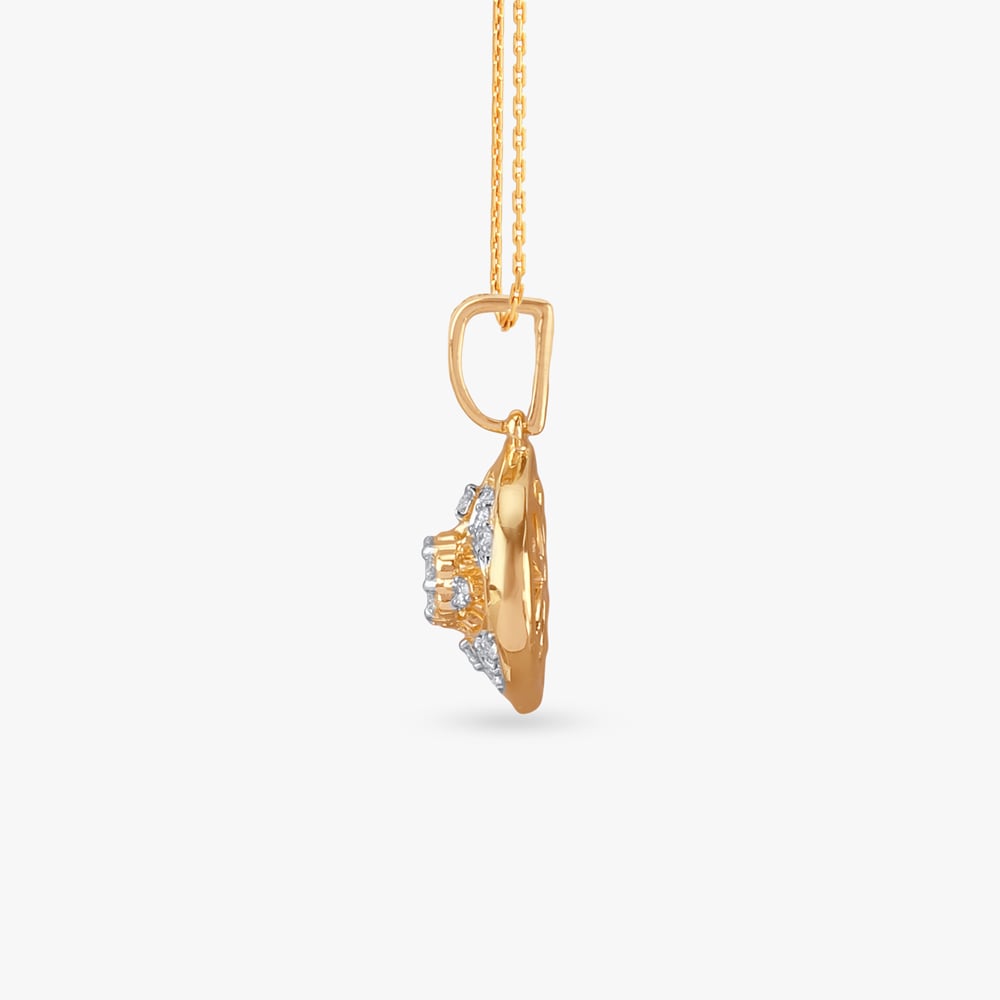 Floral Crown Diamond Pendant,,hi-res image number null