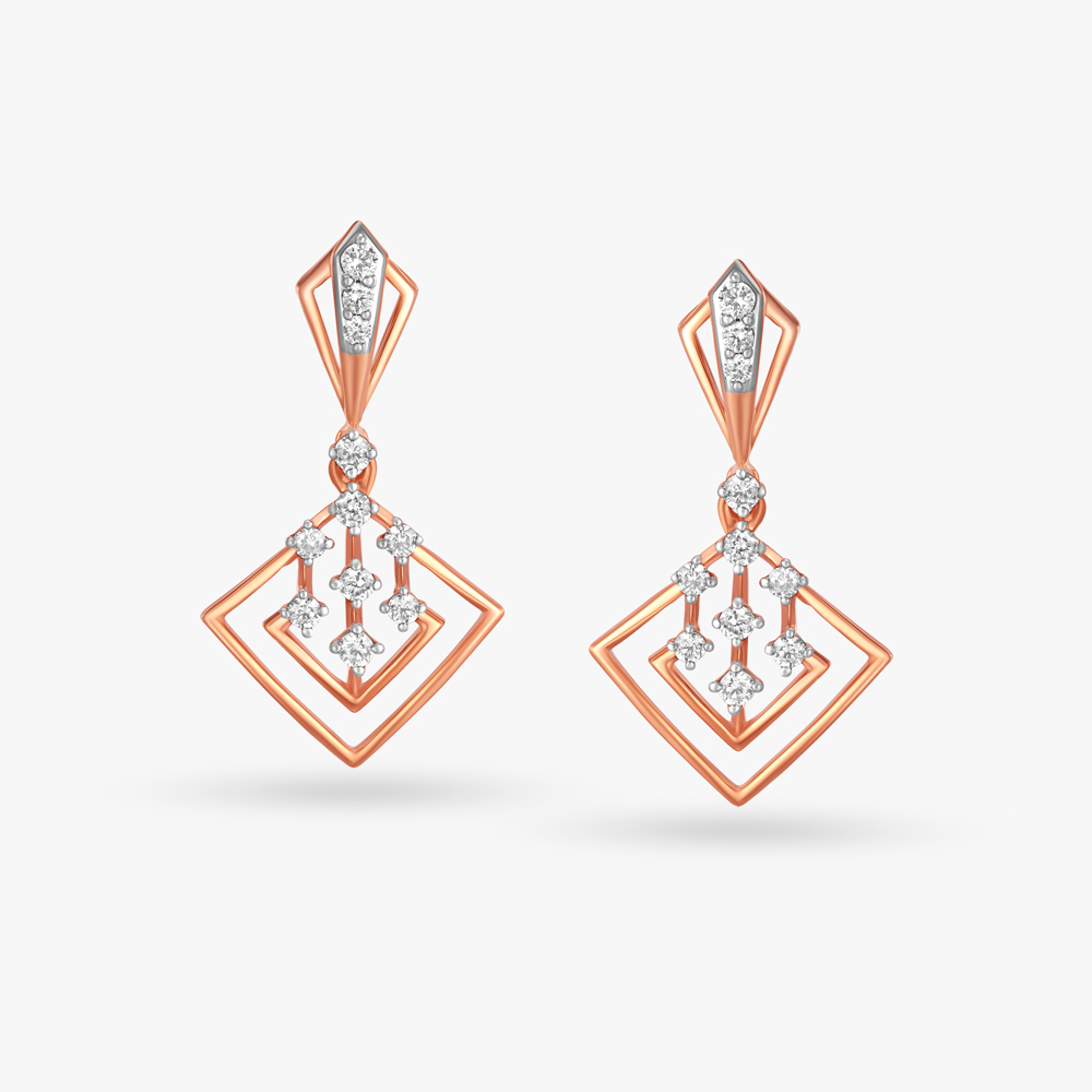 

Chic Cascade Diamond Drop Earrings