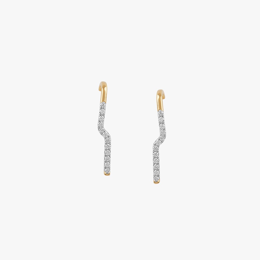 Aurora Edge Diamond Stud Earrings,,hi-res image number null