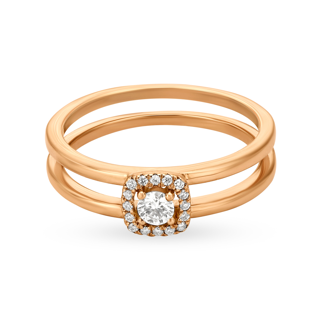 Duo Diamond Finger Ring,,hi-res image number null
