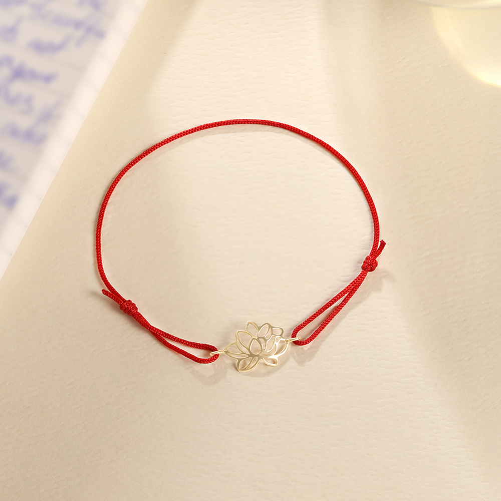 Serene Radiant Lotus Gold Bracelet,,hi-res image number null
