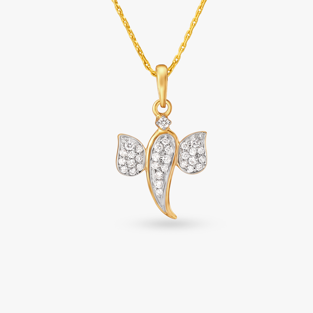 Siddhivinayak Sparkle Diamond Pendant,,hi-res image number null