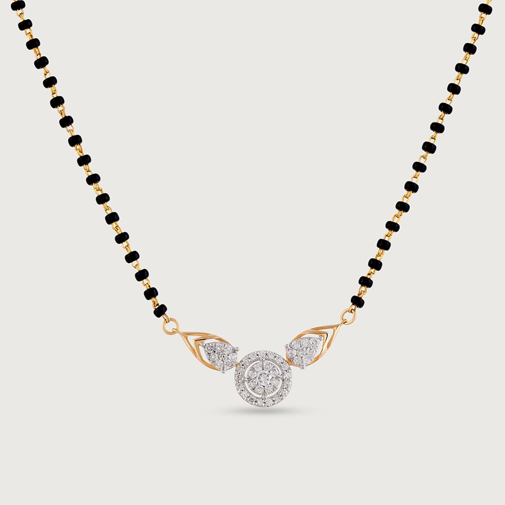 Elegant Charm Gold and Diamond Mangalsutra,,hi-res image number null