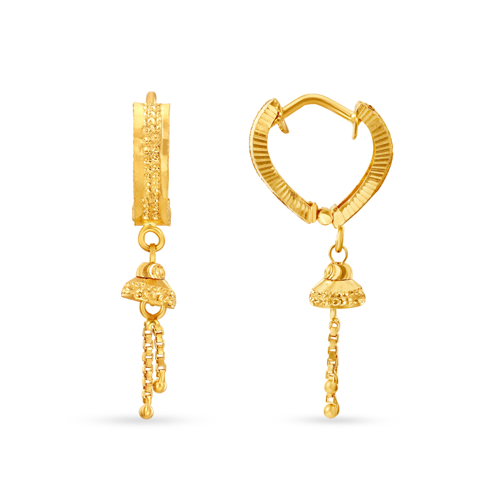 Enchanting Gold Hoop Earrings,,hi-res image number null