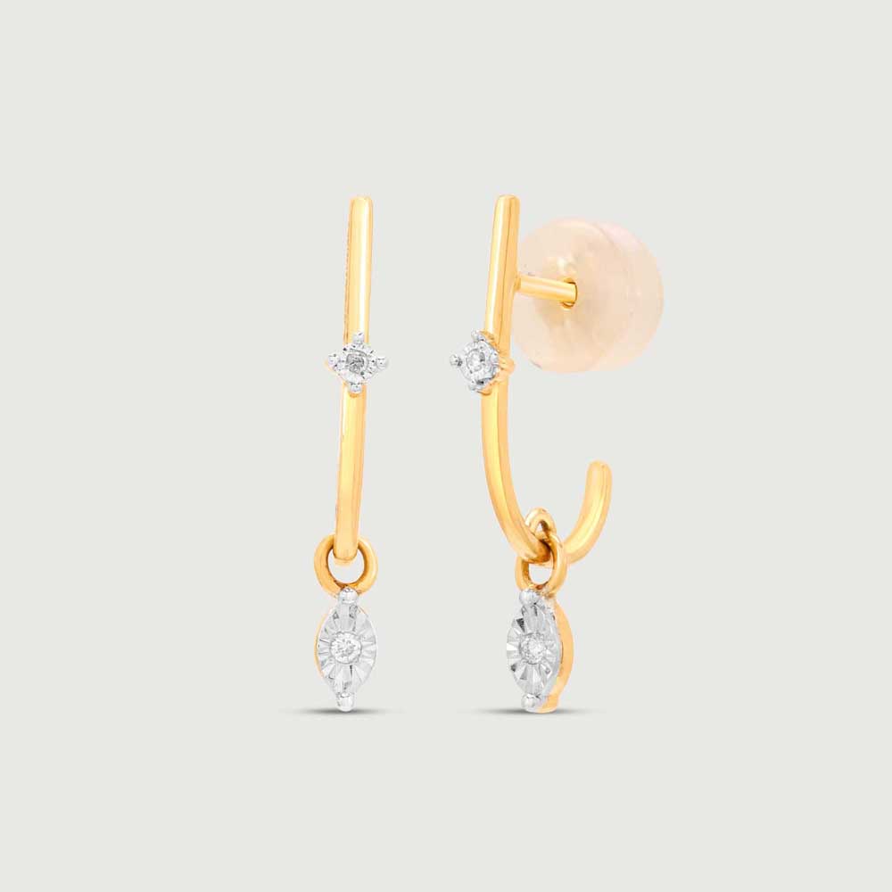 Dainty Blink Diamond Hoop Earrings,,hi-res image number null