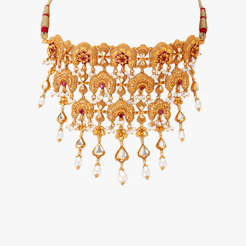 Zardosi Choker Necklace Set,,hi-res image number null