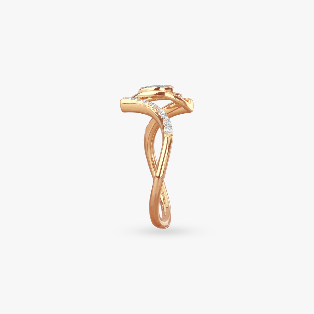 Ribbon Flow Diamond Ring,,hi-res image number null