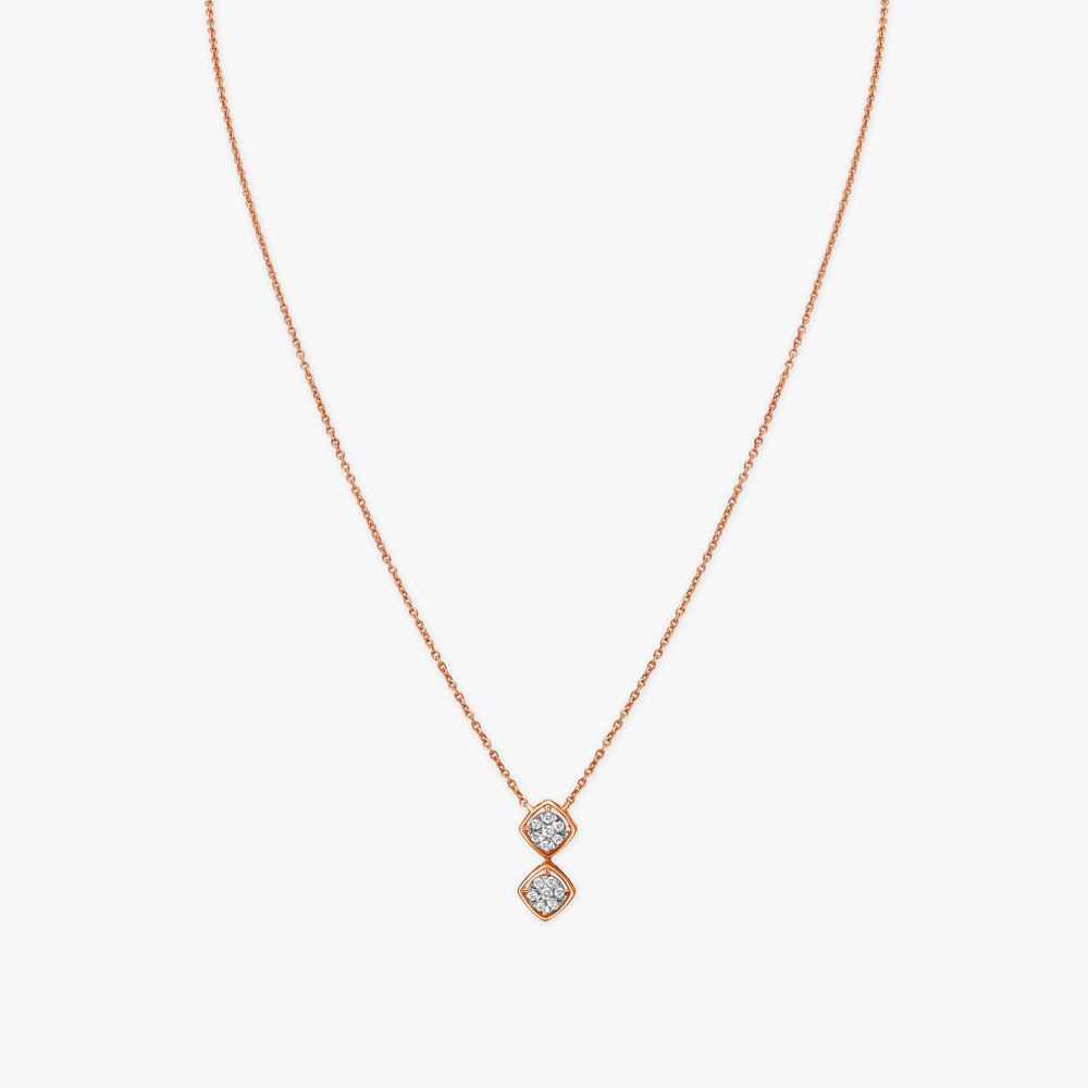 Bold Geometry Diamond Necklace,,hi-res image number null