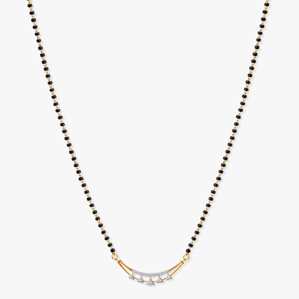Elegant Beginnings Diamond Mangalsutra,,hi-res image number null