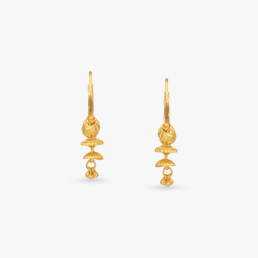 Mini Jhumka Hoop Earrings,,hi-res image number null