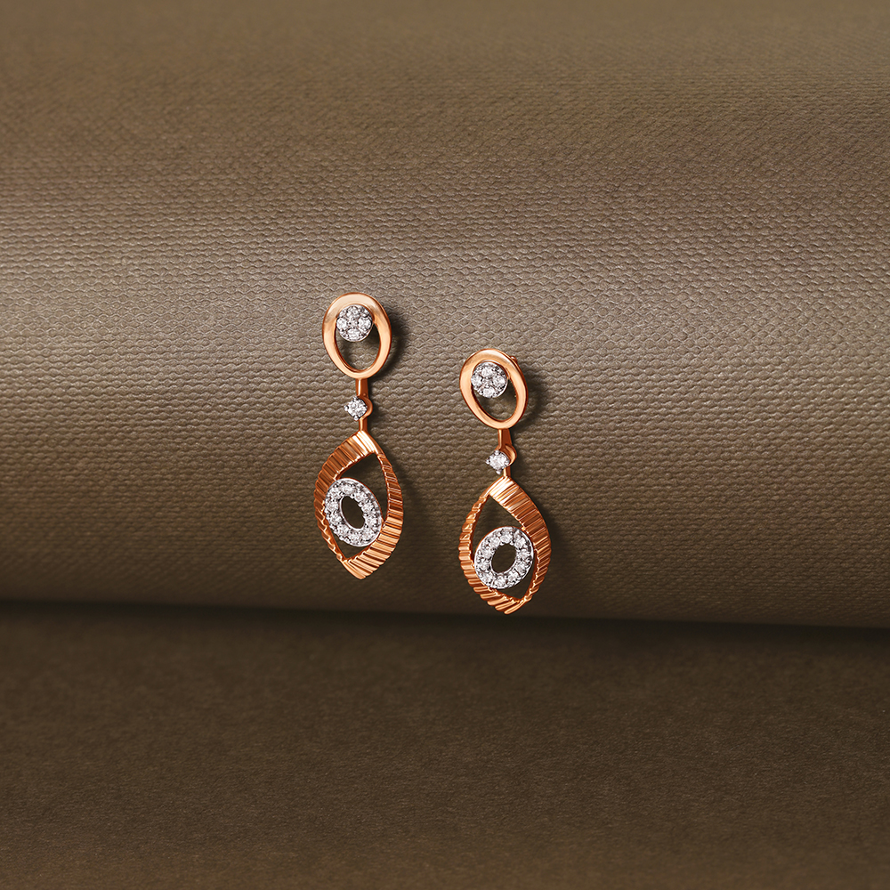 Modern Beauty Diamond Drop Earrings