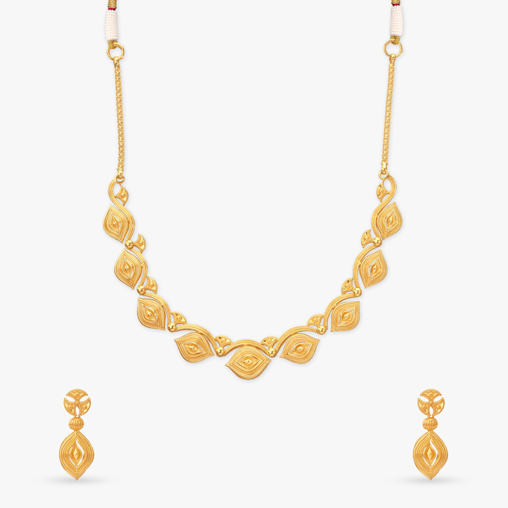 Ripple Grace Gold Necklace Set,,hi-res image number null
