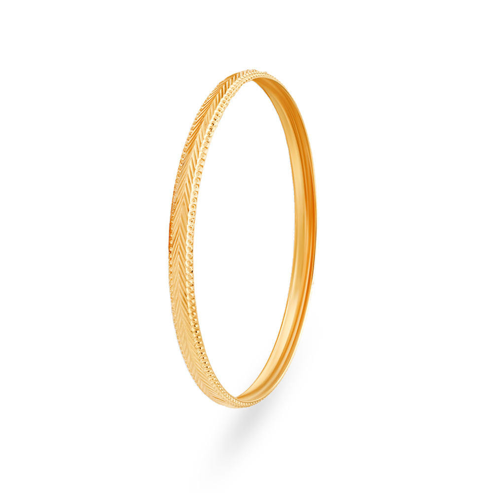 Chic Chevron Gold Bangle,,hi-res image number null