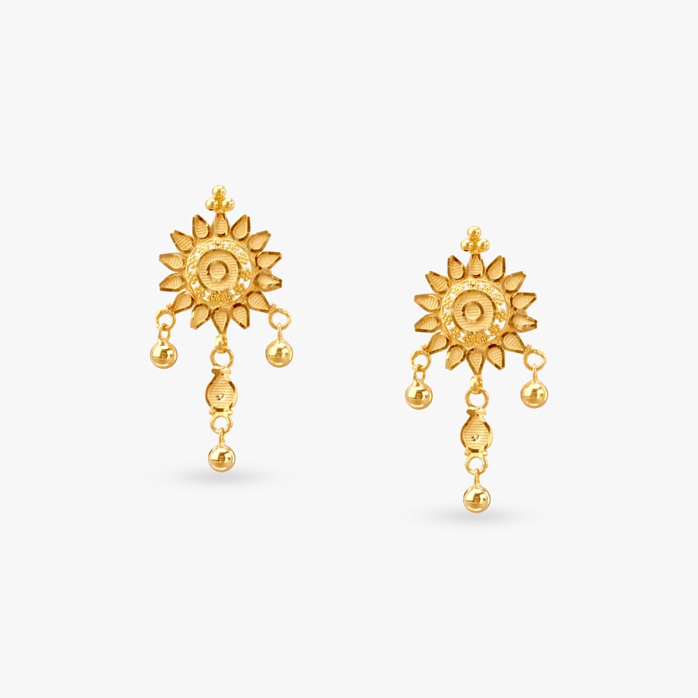 Sunbeam Bloom Gold Necklace Set,,hi-res image number null