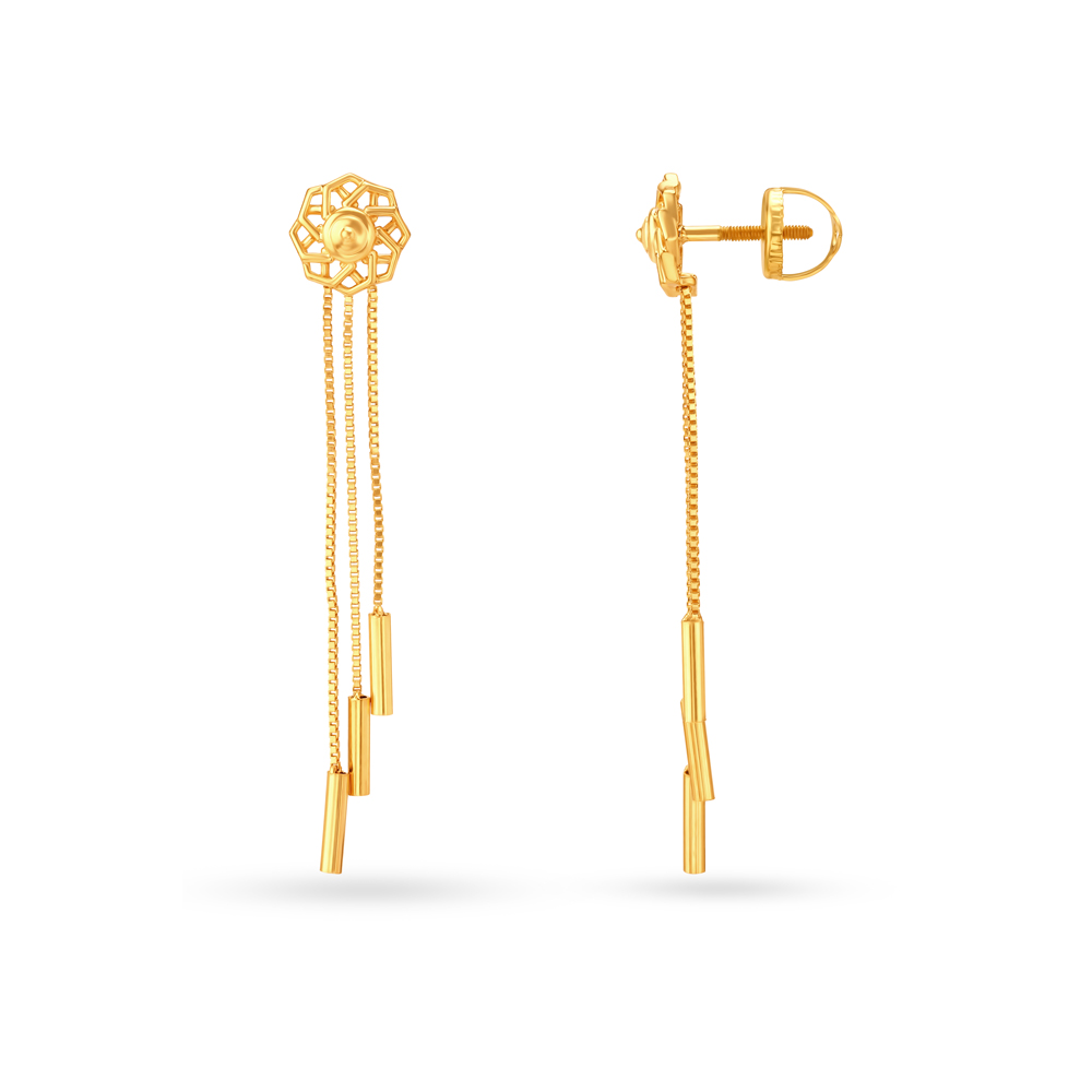 Versatile Gold Drop Earrings,,hi-res image number null