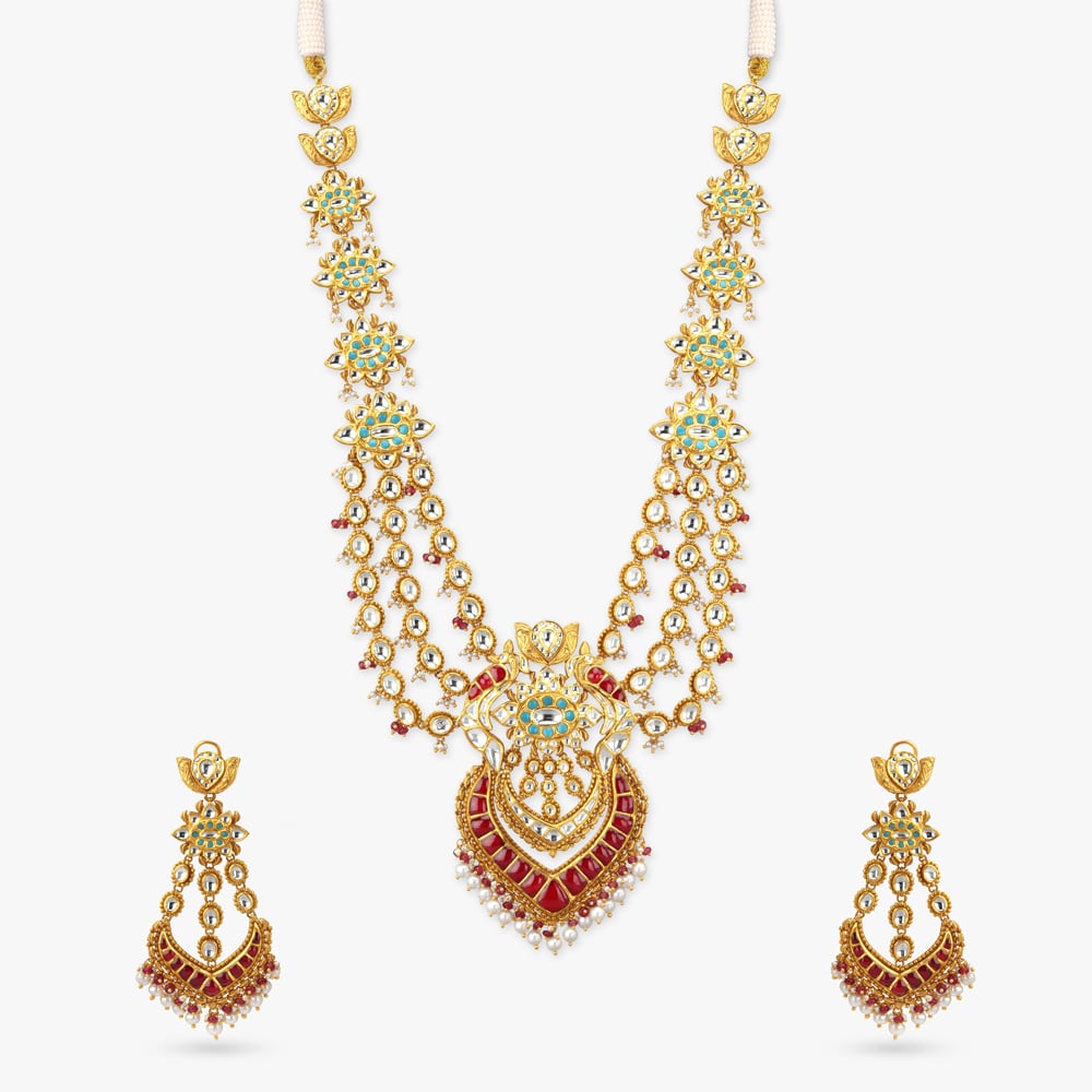 Shringar Leela Gold Necklace set,,hi-res image number null