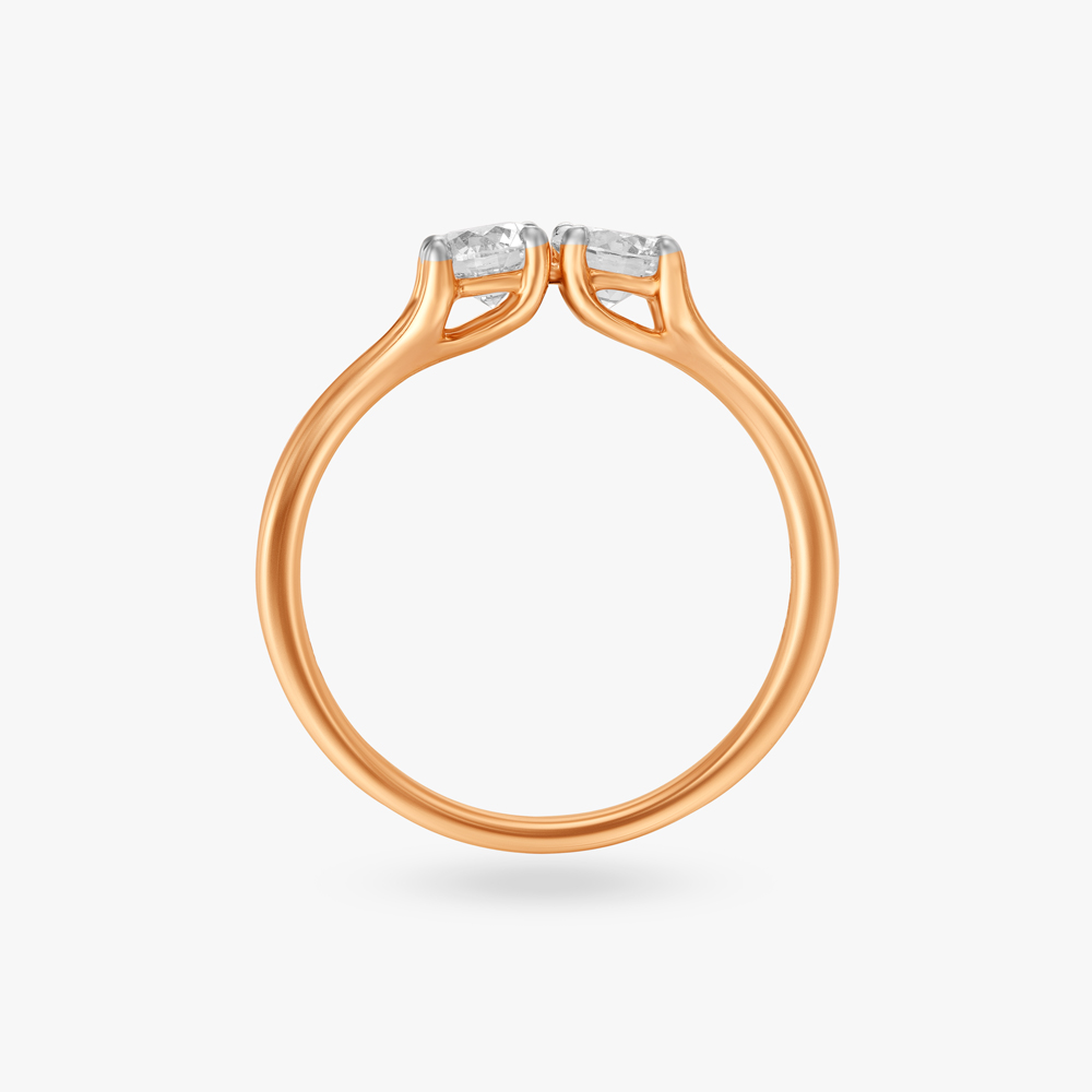 Duet of Devotion Dual Solitaire Finger Ring,,hi-res image number null