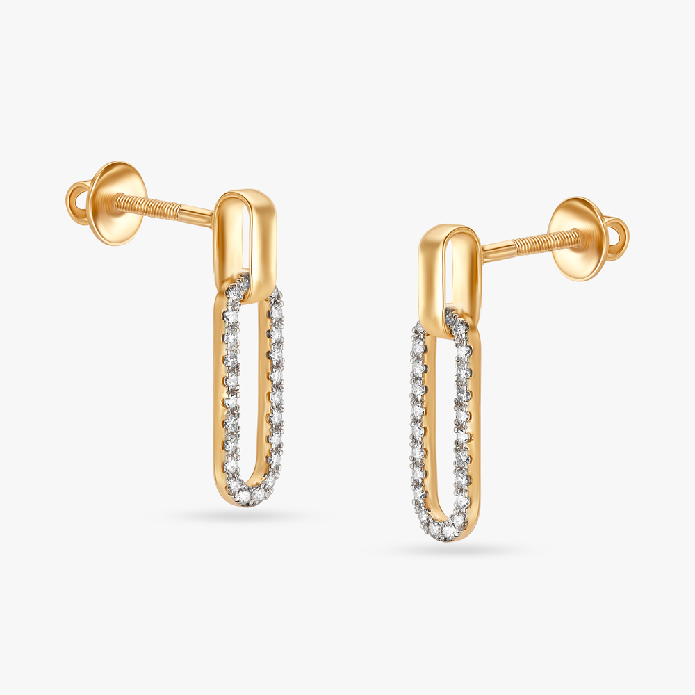 Radiant Bond Diamond Drop Earrings,,hi-res image number null