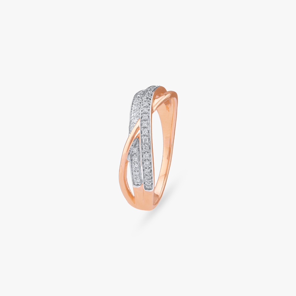 Layered Crossover Diamond Ring,,hi-res image number null