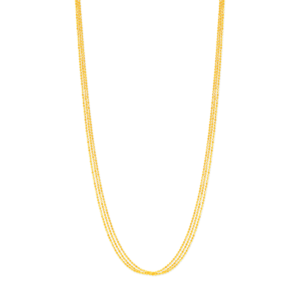 Buy Mia by Tanishq 22k Gold Luminous Triple Layer Chain for Women