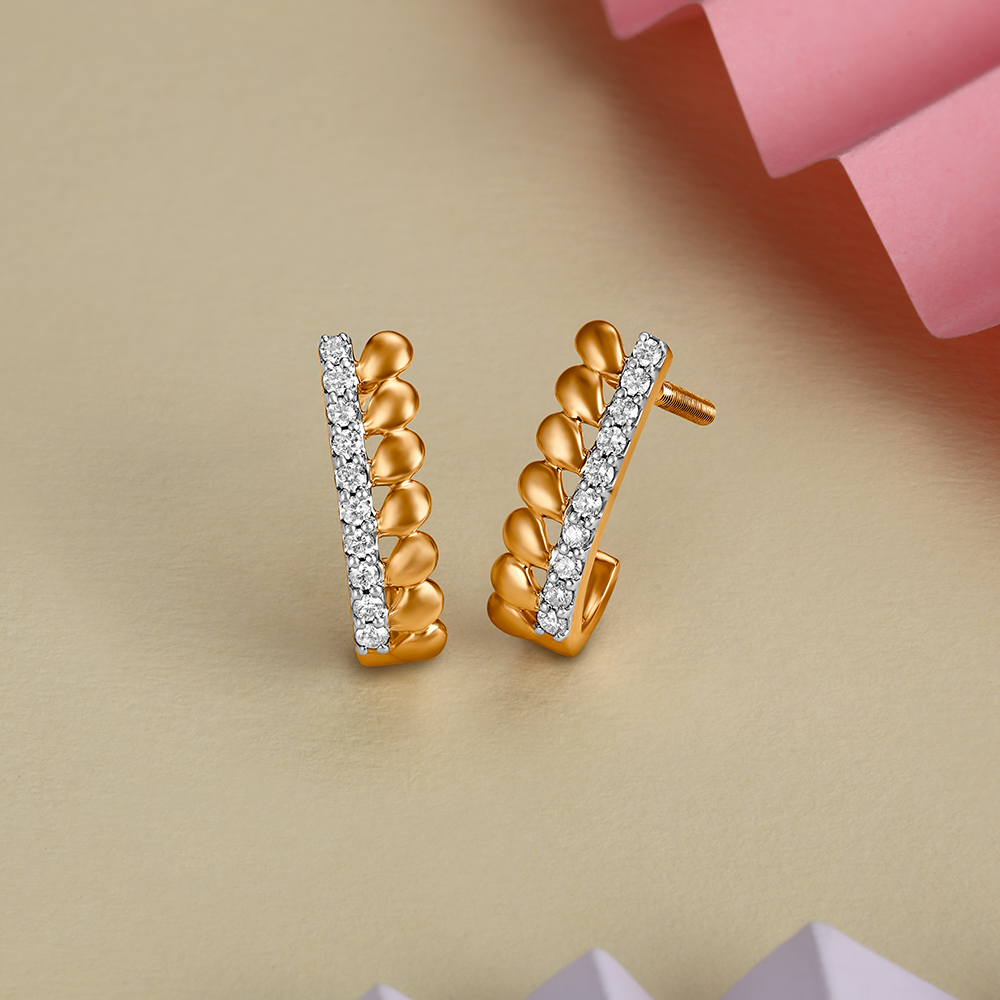 Surreal Diamond Stud Earrings