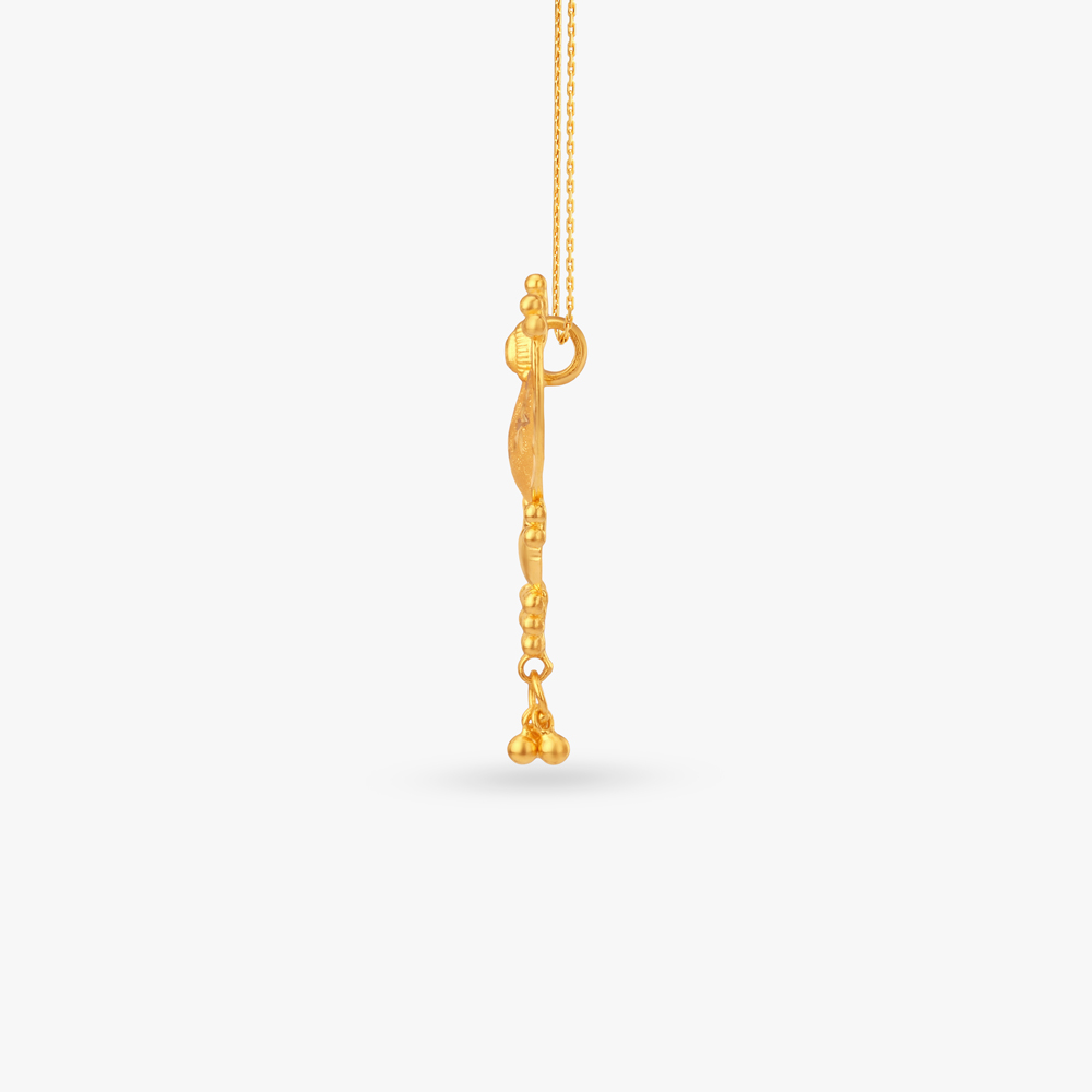 Crescent Glow Gold Pendant,,hi-res image number null