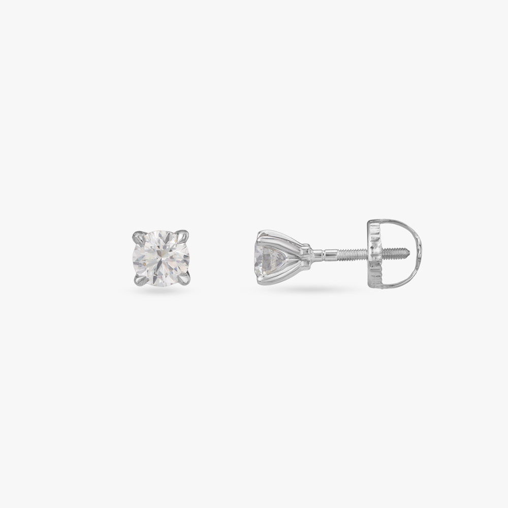 Classic Radiance Solitaire Stud Earrings,,hi-res image number null