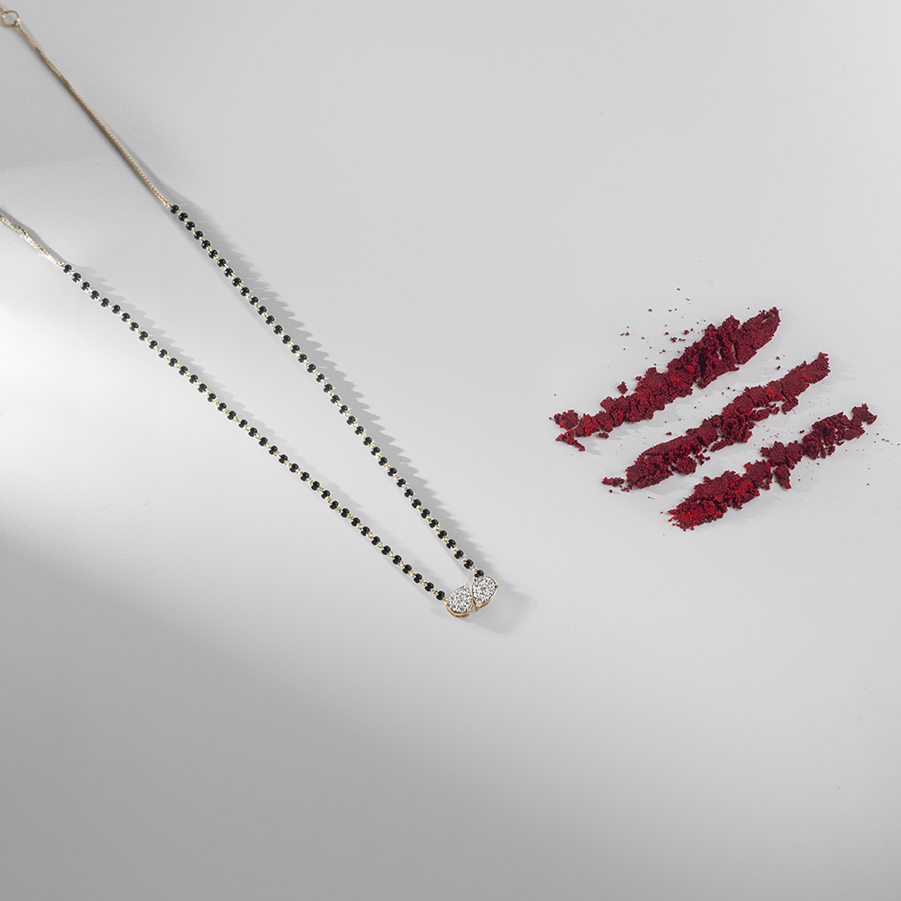 Forever Linked Gold and Diamond Mangalsutra,,hi-res image number null