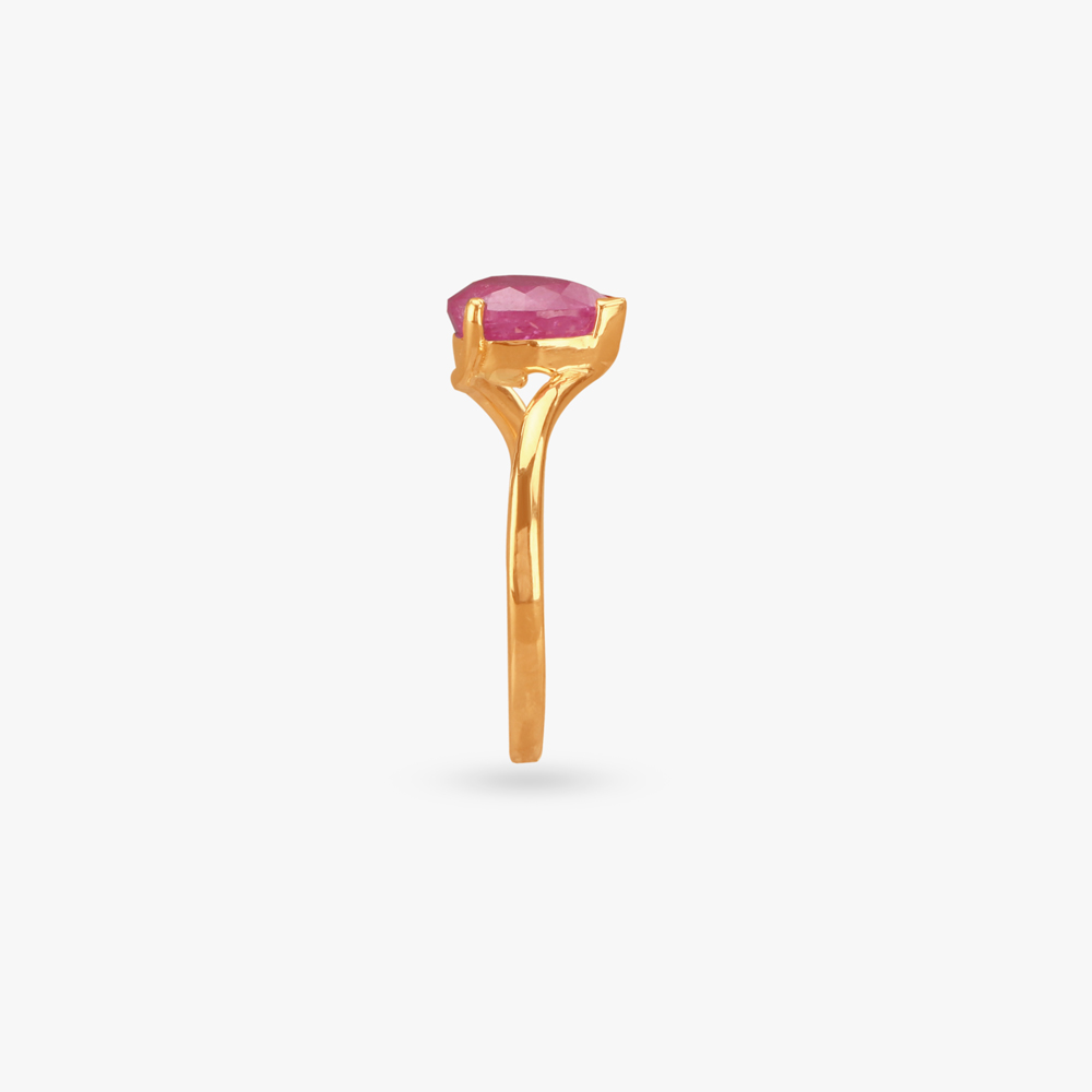 Ruby Radiance Gold Finger Ring,,hi-res image number null