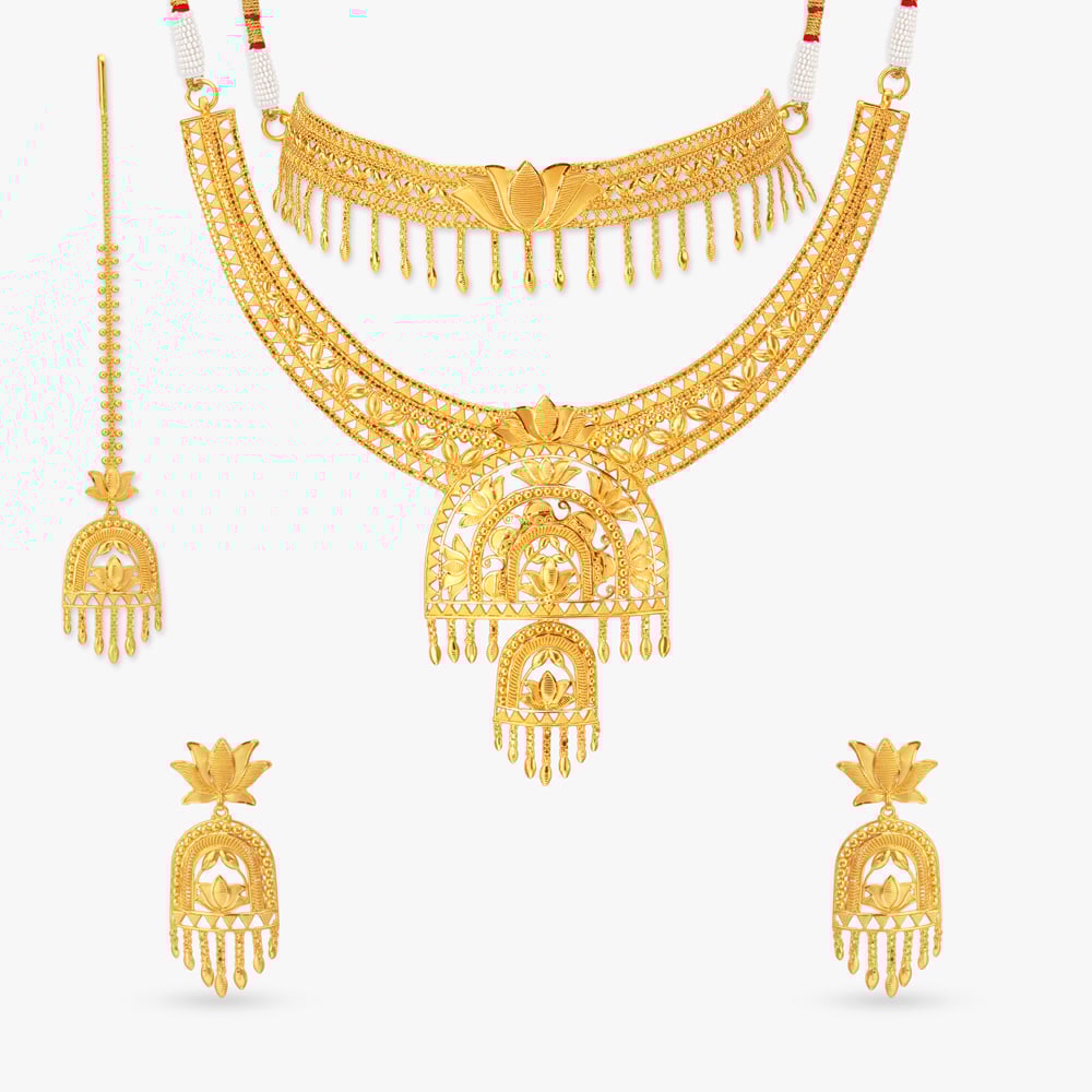 Palki Heritage Gold Jewellery Set,,hi-res image number null