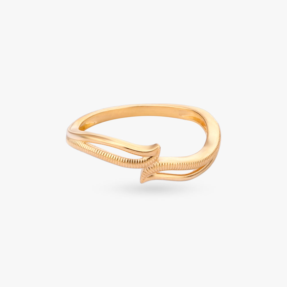 Sculpted Twist Gold Ring,,hi-res image number null