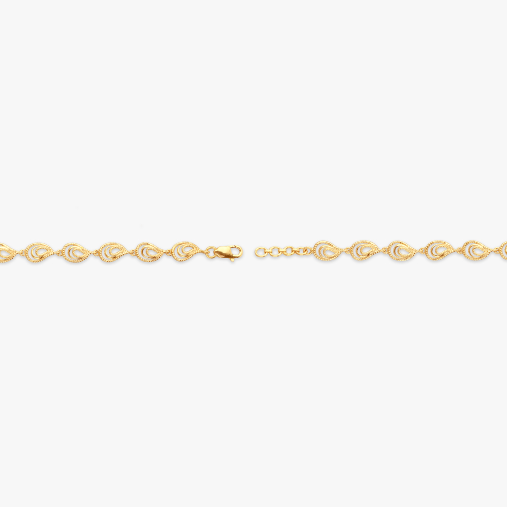 Elegant Teardrop Gold Bracelet,,hi-res image number null