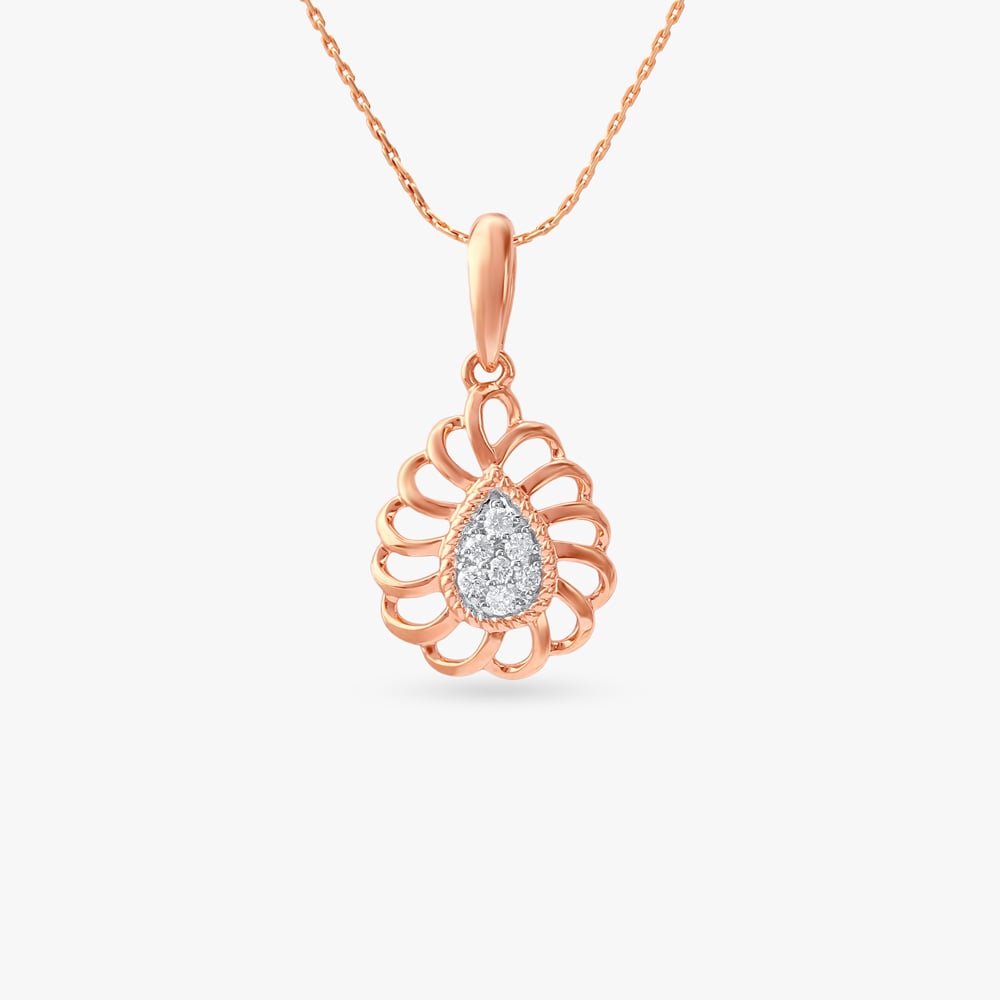 

Sunbeam Drop Diamond Pendant and Earrings Set