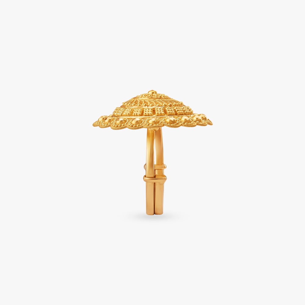 Floral Crown Gold Ring,,hi-res image number null