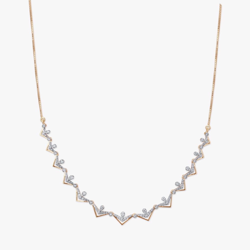 Chevron Chic Diamond Necklace Set,,hi-res image number null