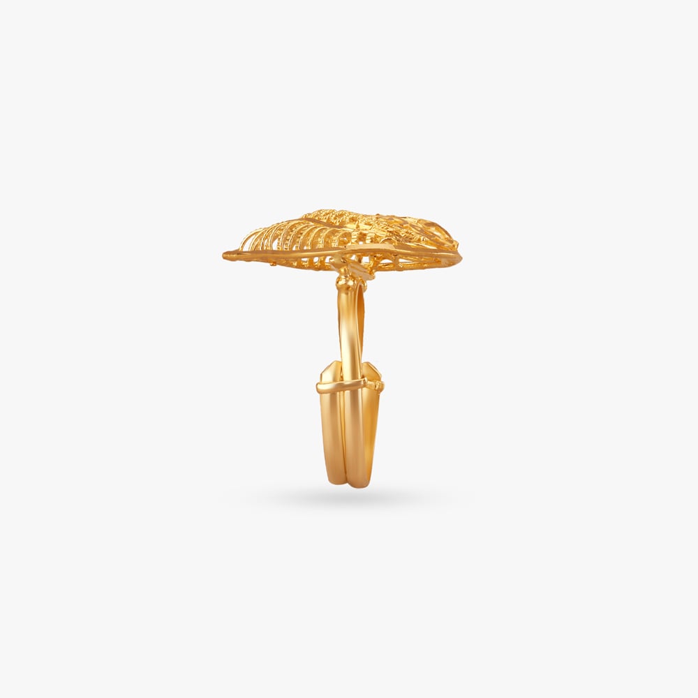 Gilded Petal Gold Ring,,hi-res image number null
