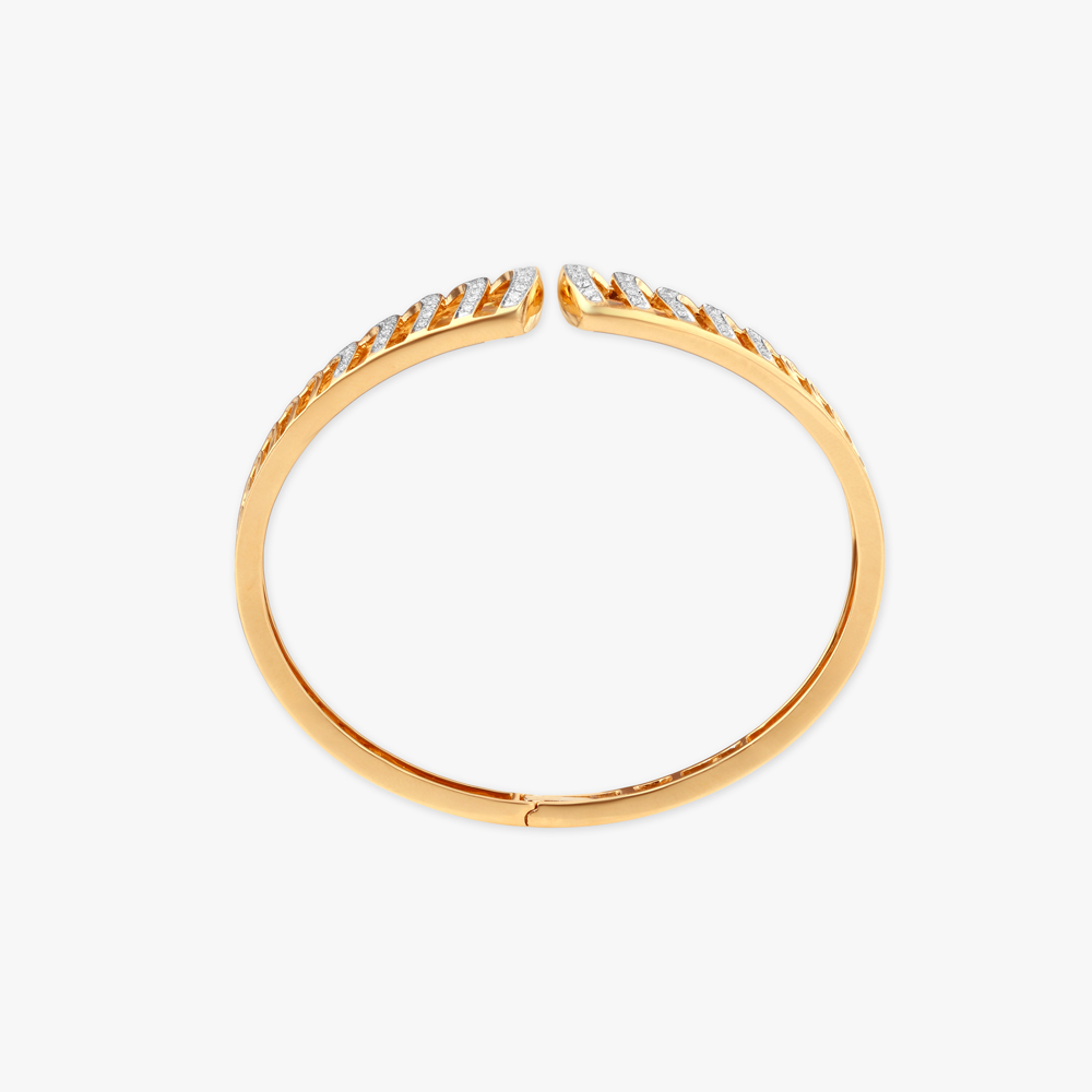 Luminous Chevron Diamond Bangle,,hi-res image number null