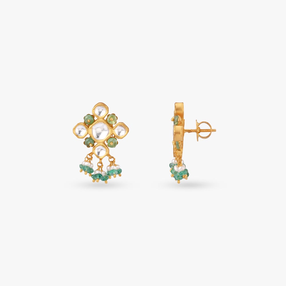 Verdant Rivulet Gold Necklace Set,,hi-res image number null