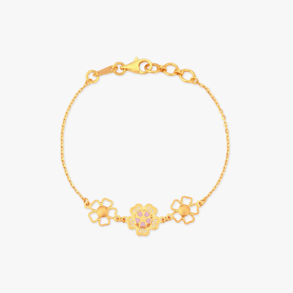 Petal Parade Gold Bracelet for Kids,,hi-res image number null