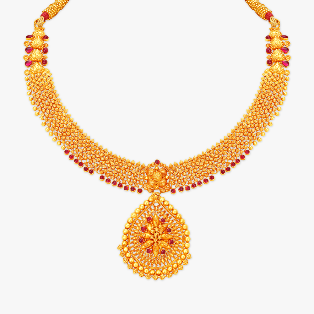 Opulent Floral Necklace,,hi-res image number null