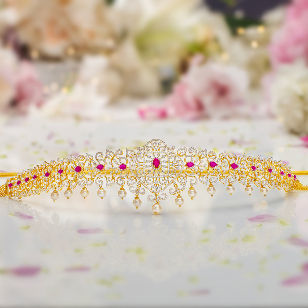 Regal Charming Diamond Waist Belt,,hi-res image number null