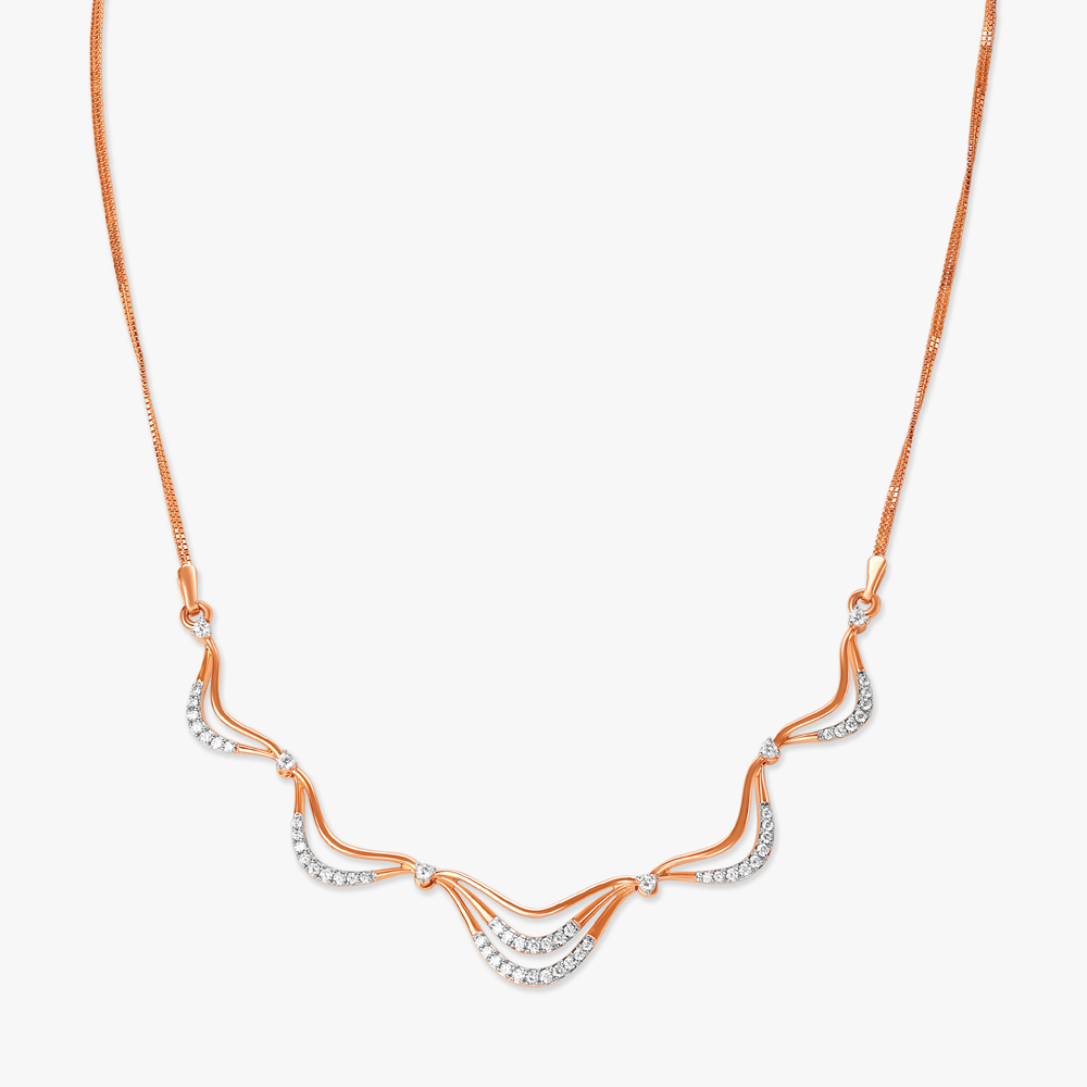 Wave Wonder Diamond Necklace Set,,hi-res image number null
